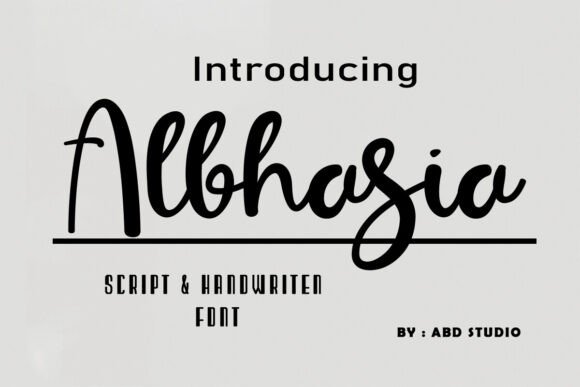 Albhasia: The Elegant Script Font for Editorial Design