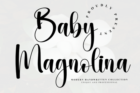 Baby Magnolina: An Elegant Script Typeface