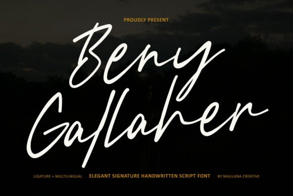 Beny Gallaher: The Elegant Script Font for Designers