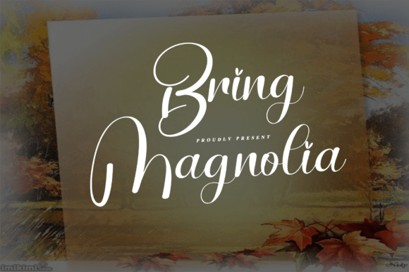 Bring Magnolia: A Graceful Script Font for Crafters