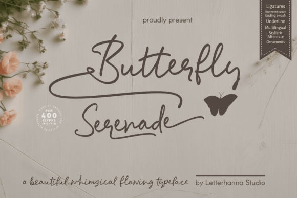 Butterfly Serenade Font for Digital Campaigns