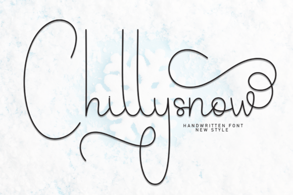 Chillysnow Font: Elegant Script for Makers