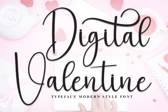 Digital Valentine Font for Elegant Branding
