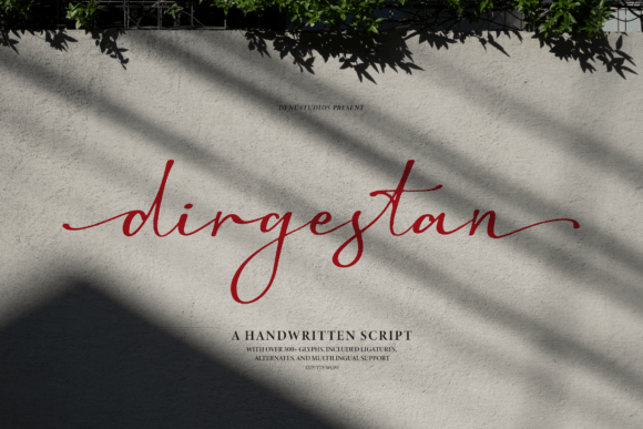 Dirgestan Font Review for Elegant Branding