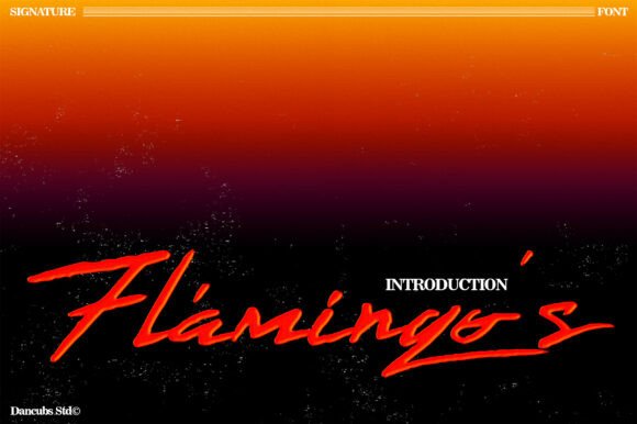 Flamingo s Typeface for Retro Campaigns