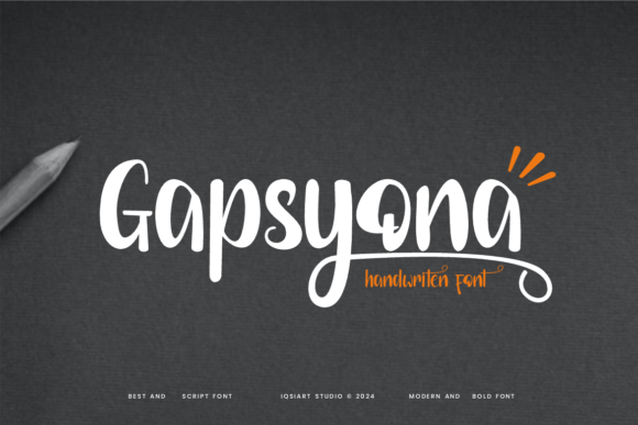 Gapsyona: The Perfect Handwritten Script Font for Crafters