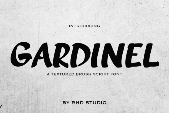 Gardinal: A Textured Brush Script for Editorial Design