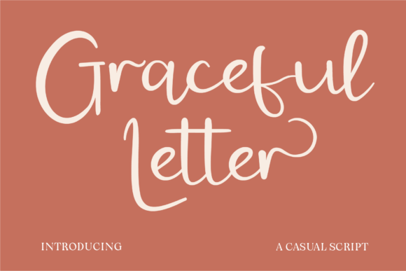 Graceful Letter Typeface for Small Business Branding