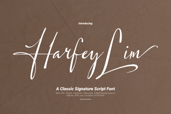 Harfey Lim: The Signature Script Font for Makers