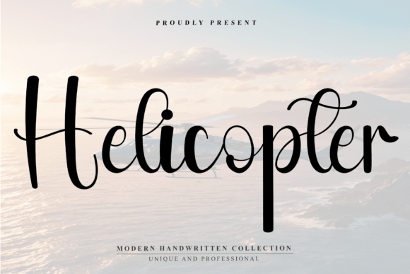 Helicopter Font for Elegant Editorial Design