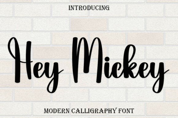 Hey Mickey: A Graceful Script Font for Editors