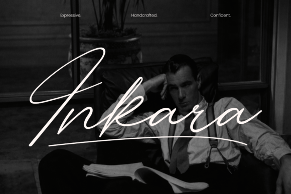 Inkara: A Vintage Script Typeface for Editorial Elegance