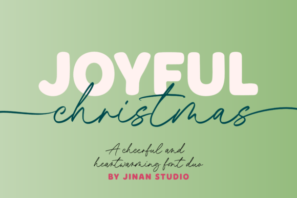 Joyful Christmas Duo: A Festive Typeface for Makers