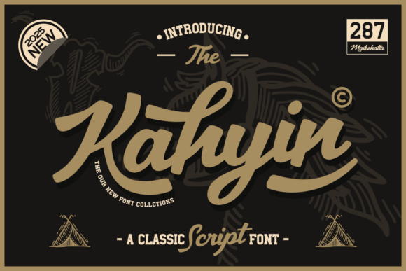 Kahyin: A Modern Script Typeface for Editorial Design