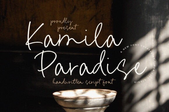Kamila Paradise Script Font for Makers