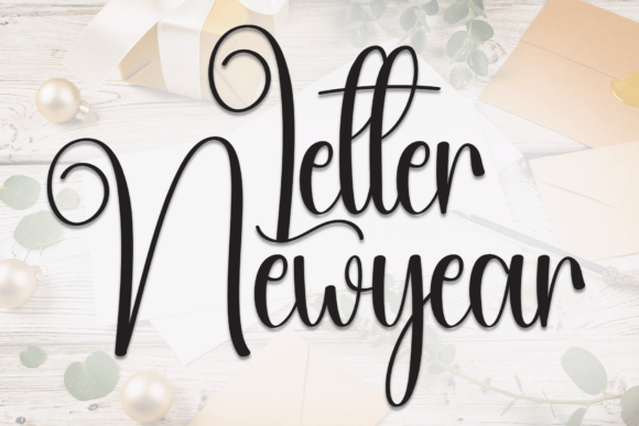 Letter Newyear Font Review for Elegant Branding