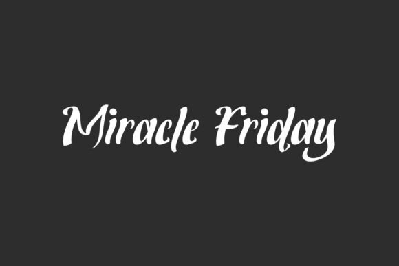 Miracle Friday Font for Bold Web Design