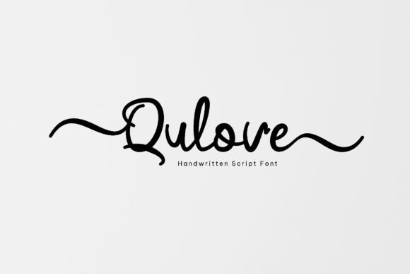 Qulove Typeface for Editorial Design