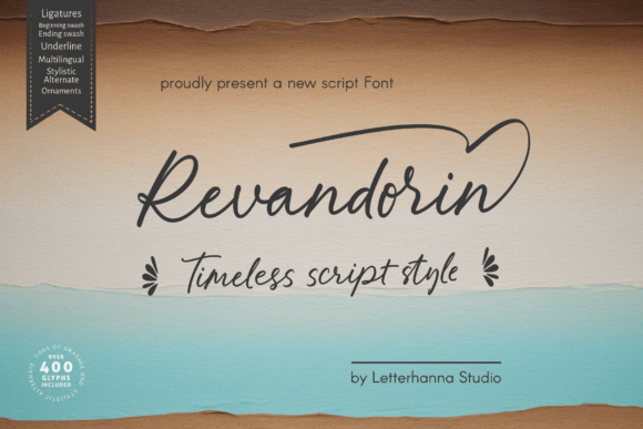 Revandorin: The Bold Script Font for Crafters