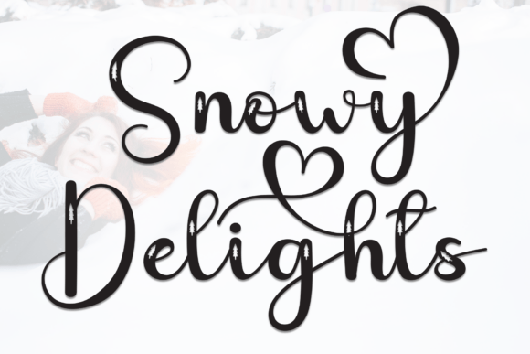 Snowy Delights: A Script Font for Elegant Campaigns