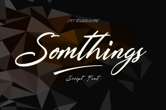 Somthings: A Handwritten Typeface for Editorial Design