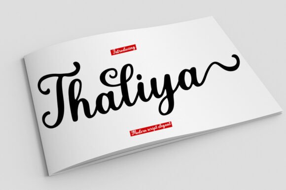 Thaliya: A Modern Script Typeface for Editorial Design