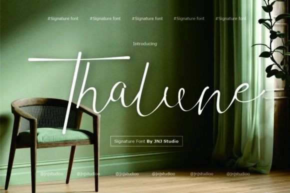 Thalune: A Sleek Script Font for Elegant Branding