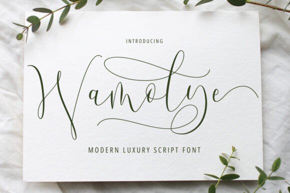 Wamolye Font: Elevate Handmade Brands