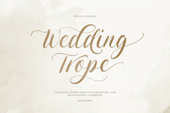 Wedding Trope Font for Elegant Branding